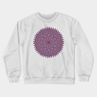 Sacred Leaf Mandala (Purple) Crewneck Sweatshirt